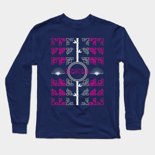 Vibrant Asian Themed Honor Design Long Sleeve T-Shirt